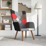 vidaXL Scaun de relaxare, material textil, petice