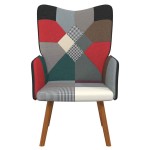 vidaXL Scaun de relaxare, material textil, petice