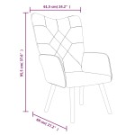 vidaXL Scaun de relaxare, material textil, petice