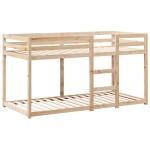 vidaXL Pat supraetajat cu acoperiș, alb, 75x190 cm, lemn masiv de pin vidaXL Pat supraetajat cu acoperiș, alb, 75x190 cm, lemn masiv de pin