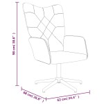 vidaXL Scaun de relaxare, material textil, petice