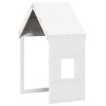 vidaXL Pat înalt cu acoperiș, alb, 80x200 cm, lemn masiv de pin vidaXL Pat înalt cu acoperiș, alb, 80x200 cm, lemn masiv de pin