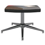 vidaXL Scaun de relaxare cu taburet, textil, petice