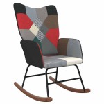 vidaXL Scaun balansoar, material textil, petice vidaXL Scaun balansoar, material textil, petice