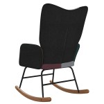 vidaXL Scaun balansoar, material textil, petice vidaXL Scaun balansoar, material textil, petice