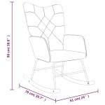 vidaXL Scaun balansoar, material textil, petice vidaXL Scaun balansoar, material textil, petice