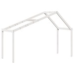 vidaXL Pat supraetajat cu acoperiș, alb, 90x190 cm, lemn masiv de pin vidaXL Pat supraetajat cu acoperiș, alb, 90x190 cm, lemn masiv de pin