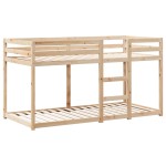 vidaXL Pat supraetajat cu acoperiș, alb, 75x190 cm, lemn masiv de pin vidaXL Pat supraetajat cu acoperiș, alb, 75x190 cm, lemn masiv de pin