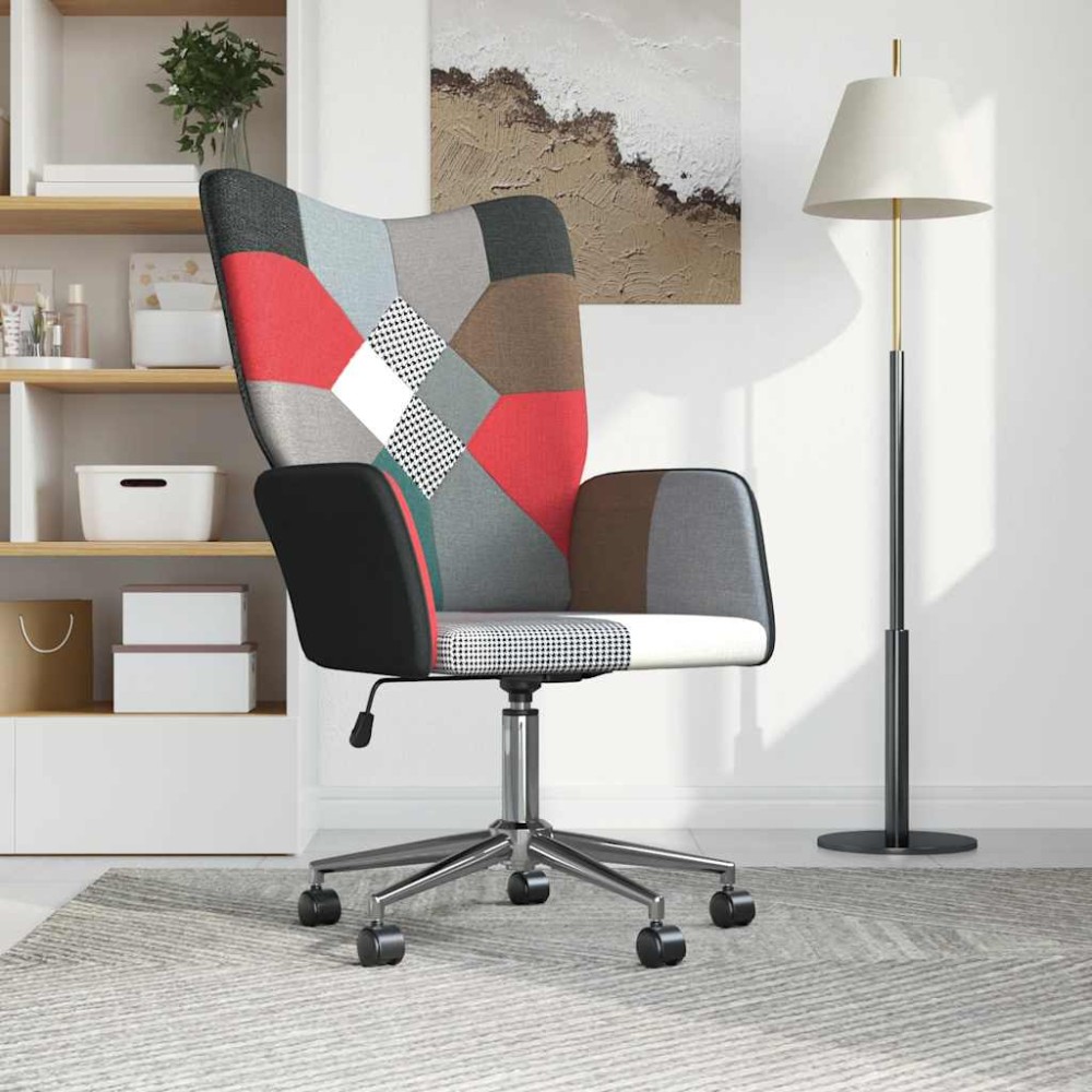 vidaXL Scaun de relaxare, material textil, petice