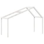 vidaXL Pat supraetajat cu acoperiș, alb, 75x190 cm, lemn masiv de pin vidaXL Pat supraetajat cu acoperiș, alb, 75x190 cm, lemn masiv de pin