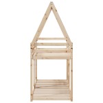 vidaXL Pat supraetajat cu acoperiș, alb, 75x190 cm, lemn masiv de pin vidaXL Pat supraetajat cu acoperiș, alb, 75x190 cm, lemn masiv de pin