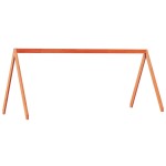 vidaXL Pat înalt cu acoperiș, maro ceruit, 80x200 cm, lemn masiv pin