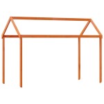 vidaXL Pat supraetajat cu acoperiș maro ceruit 90x200cm lemn masiv pin