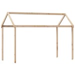 vidaXL Pat supraetajat cu acoperiș, alb, 75x190 cm, lemn masiv de pin vidaXL Pat supraetajat cu acoperiș, alb, 75x190 cm, lemn masiv de pin