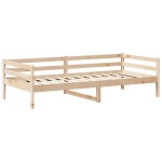 vidaXL Pat de zi cu acoperiș, 80x200 cm, lemn masiv de pin vidaXL Pat de zi cu acoperiș, 80x200 cm, lemn masiv de pin