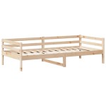 vidaXL Pat de zi cu acoperiș, 90x200 cm, lemn masiv de pin vidaXL Pat de zi cu acoperiș, 90x200 cm, lemn masiv de pin