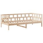 vidaXL Pat de zi cu acoperiș, 90x190 cm, lemn masiv de pin vidaXL Pat de zi cu acoperiș, 90x190 cm, lemn masiv de pin