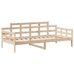 vidaXL Pat de zi cu acoperiș, 90x200 cm, lemn masiv de pin vidaXL Pat de zi cu acoperiș, 90x200 cm, lemn masiv de pin