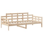 vidaXL Pat de zi cu acoperiș, 80x200 cm, lemn masiv de pin vidaXL Pat de zi cu acoperiș, 80x200 cm, lemn masiv de pin