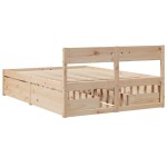 vidaXL Cadru de pat fără saltea, 120x190 cm, lemn masiv pin vidaXL Cadru de pat fără saltea, 120x190 cm, lemn masiv pin