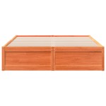 vidaXL Cadru de pat fără saltea, maro ceruit 150x200 cm lemn masiv pin vidaXL Cadru de pat fără saltea, maro ceruit 150x200 cm lemn masiv pin