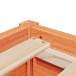 vidaXL Cadru de pat fără saltea, maro ceruit 140x200 cm lemn masiv pin vidaXL Cadru de pat fără saltea, maro ceruit 140x200 cm lemn masiv pin