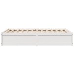 vidaXL Cadru de pat fără saltea, alb, 120x200 cm, lemn masiv pin vidaXL Cadru de pat fără saltea, alb, 120x200 cm, lemn masiv pin