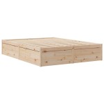 vidaXL Cadru de pat fără saltea, 140x190 cm, lemn masiv de pin vidaXL Cadru de pat fără saltea, 140x190 cm, lemn masiv de pin