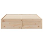 vidaXL Cadru de pat fără saltea, 140x190 cm, lemn masiv de pin vidaXL Cadru de pat fără saltea, 140x190 cm, lemn masiv de pin