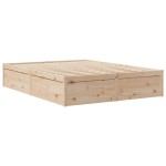 vidaXL Cadru de pat fără saltea, 140x190 cm, lemn masiv de pin vidaXL Cadru de pat fără saltea, 140x190 cm, lemn masiv de pin