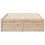 vidaXL Cadru de pat fără saltea, 135x190 cm, lemn masiv de pin vidaXL Cadru de pat fără saltea, 135x190 cm, lemn masiv de pin