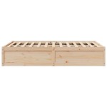 vidaXL Cadru de pat fără saltea, 135x190 cm, lemn masiv de pin vidaXL Cadru de pat fără saltea, 135x190 cm, lemn masiv de pin