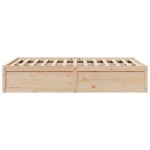 vidaXL Cadru de pat fără saltea, 120x190 cm, lemn masiv pin vidaXL Cadru de pat fără saltea, 120x190 cm, lemn masiv pin