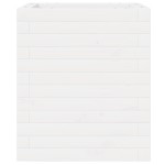 vidaXL Jardinieră de grădină, alb, 40x40x46 cm, lemn masiv de pin vidaXL Jardinieră de grădină, alb, 40x40x46 cm, lemn masiv de pin
