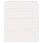 vidaXL Jardinieră de grădină, alb, 40x40x46 cm, lemn masiv de pin vidaXL Jardinieră de grădină, alb, 40x40x46 cm, lemn masiv de pin