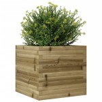 vidaXL Jardinieră de grădină, 50x50x46 cm, lemn de pin impregnat vidaXL Jardinieră de grădină, 50x50x46 cm, lemn de pin impregnat