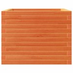 vidaXL Jardinieră de grădină, maro ceruit, 60x60x46 cm, lemn masiv pin