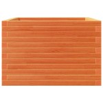 vidaXL Jardinieră de grădină, maro ceruit, 70x70x46 cm, lemn masiv pin