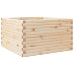 vidaXL Jardinieră de grădină, 80x80x46 cm, lemn masiv de pin
