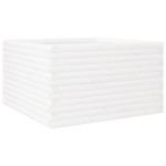 vidaXL Jardinieră de grădină, alb, 80x80x46 cm, lemn masiv de pin vidaXL Jardinieră de grădină, alb, 80x80x46 cm, lemn masiv de pin