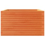 vidaXL Jardinieră de grădină, maro ceruit, 80x80x46 cm, lemn masiv pin