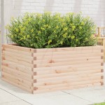 vidaXL Jardinieră de grădină, 90x90x46 cm, lemn masiv de pin vidaXL Jardinieră de grădină, 90x90x46 cm, lemn masiv de pin