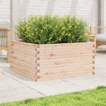 vidaXL Jardinieră de grădină, 90x90x46 cm, lemn masiv de pin vidaXL Jardinieră de grădină, 90x90x46 cm, lemn masiv de pin