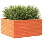 vidaXL Jardinieră de grădină, maro ceruit, 90x90x46 cm, lemn masiv pin vidaXL Jardinieră de grădină, maro ceruit, 90x90x46 cm, lemn masiv pin