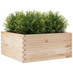 vidaXL Jardinieră de grădină, 100x100x46 cm, lemn masiv de pin vidaXL Jardinieră de grădină, 100x100x46 cm, lemn masiv de pin
