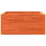 vidaXL Jardinieră grădină, maro ceruit, 100x100x46 cm, lemn masiv pin vidaXL Jardinieră grădină, maro ceruit, 100x100x46 cm, lemn masiv pin