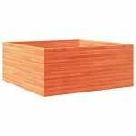 vidaXL Jardinieră grădină, maro ceruit, 110x110x46 cm, lemn masiv pin vidaXL Jardinieră grădină, maro ceruit, 110x110x46 cm, lemn masiv pin