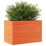 vidaXL Jardinieră grădină, maro ceruit, 70x40x46 cm, lemn masiv pin vidaXL Jardinieră grădină, maro ceruit, 70x40x46 cm, lemn masiv pin