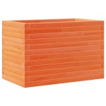 vidaXL Jardinieră grădină, maro ceruit, 70x40x46 cm, lemn masiv pin vidaXL Jardinieră grădină, maro ceruit, 70x40x46 cm, lemn masiv pin