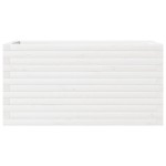 vidaXL Jardinieră de grădină, alb, 90x40x46 cm, lemn masiv de pin vidaXL Jardinieră de grădină, alb, 90x40x46 cm, lemn masiv de pin